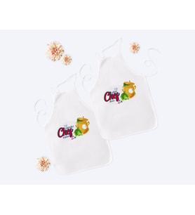 BK Gift Kişiye Özel İkili Yakışıklı ve Güzel Chef Beyaz Mutfak Önlüğü Seti-3