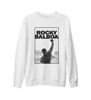 Rocky Balboa - Win Beyaz Kalın Sweatshirt