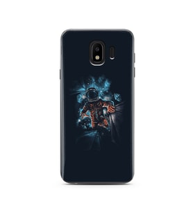 Uzay Boşluğu Tasarım Süper Şeffaf Silikon Telefon Kılıfı Samsung J4 (2018)