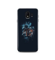 Uzay Boşluğu Tasarım Süper Şeffaf Silikon Telefon Kılıfı Samsung J4 (2018)