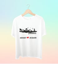 Şehrinize Özel İsim Baskılı Siluet Tshirt