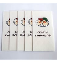 Özel Baskılı Peçete(Günün Kahvaltısı 1) 25 adet
