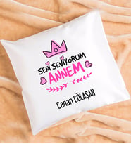 Anneye Doğum Günü Hediyesi Seni Seviyorum Annem Yastık
