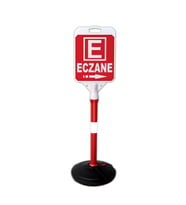 Eczane Reklam ve Yönlendirme Tanıtım Bariyer Dubası