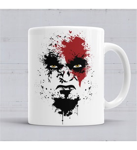 God Of War Kratos Kupa Bardak Porselen