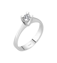 Sirius F Renk 0,18 Karat Pırlanta Tektaş Yüzük 0704R0189