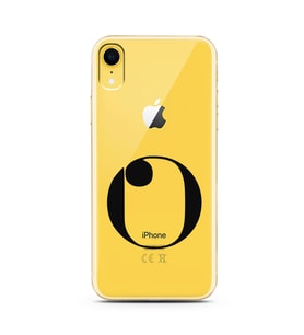 Iphone XR Harf Tasarımlı Telefon Kılıfı O-Harfi 