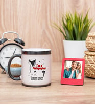 FotoğrafçI Sihirli  Kupa Bardak ve Kırmızı Mini Çerçeve