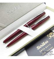 Scrikss 33 Bordo Roller Kalem + Tükenmez Kalem Set  Scrikss Vintage  İsme Özel Kalem  Hediye Kalem