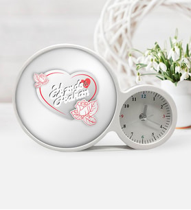 BK Gift Kişiye Özel Sevgililer Günü Saatli Sihirli Led Ayna Çerçeve  20