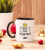 Best Dad Babaya Hediye Siyah Kupa Bardak