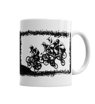 Bmx Racing Jump Motosiklet Kupa Bardak Porselen