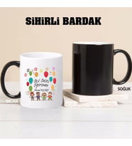 Okul Öncesi Öğretmeni Kupa Bardağı Sihirli (Beyaz)