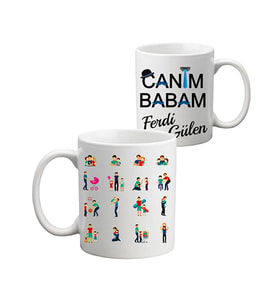 Babaya Hediye Canım Babam Babalar Günü İsimli Kupa Bardak