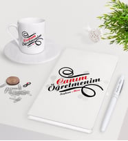 BK Gift Kişiye Özel Canım Öğretmenim Beyaz Defter Kalem Türk Kahvesi Fincanı Seti-2 (Model 1)