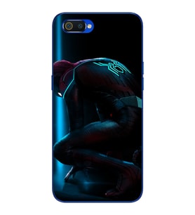 Örümcek Adam Tasarım Süper Şeffaf Silikon Telefon Kılıfı Oppo Realmi C2