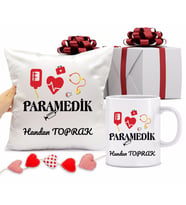 Paramedik Bardağı ve Yastığı Hediye Seti (Model 1)
