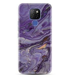 Kılıfland General Mobile GM 20 Kılıf Silikon Resimli Kapak Abstract Purple Stok 1070