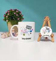 Web Tasarım Uzmanı Kupa Bardak ve Ahşap Anahtarlık Seti