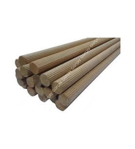 Ahşap Kavela Çubuk 100cm - 8mm (10 Adet) (Sarı)