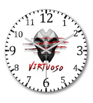 Jhin Virtuoso Duvar Saati Bombeli Gercek Cam