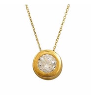 Tektaş Kolye 1,72 Gram 14 Ayar Altın (Sarı)