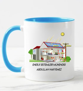 Enerji Sistemleri Mühendisi Kupa Bardağı Mavi