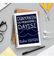 Dünyanın En Mükemmel Dayısı Defteri Kişiye Özel