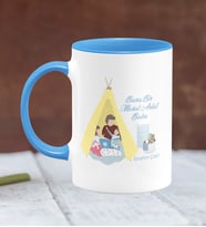 BK Gift Kişiye Özel Babalar Günü Temalı Mavi Kupa Bardak 30326m