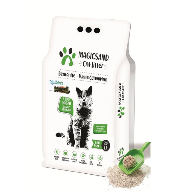 Magicsand Cat Litter Doğa kokulu Kedi Kumu 20 lt İnce Taneli