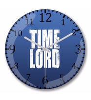 Doctor Who Time Lord Duvar Saati Bombeli Gercek Cam