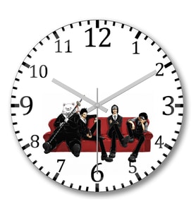 Corazon One Piece Duvar Saati Bombeli Gercek Cam