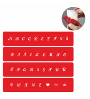 Küçük Boy El Yazısı Harf Bantı Seti Tattoo Dövme SPREYSİZ