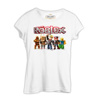 Roblox - Macera Beyaz Kadın Tshirt