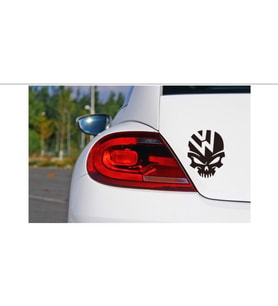 Volkwagen Kuru Kafa Araba Sticker Yapıştırma Oto
