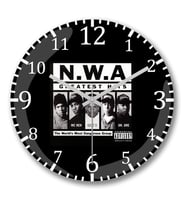 NVA  N.W.A Greatest Hıts Duvar Saati Bombeli Gercek Cam-Recovered