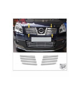 Nissan Qashqai Krom Ön Panjur 8 prç. 2007-2010 P. Çelik