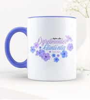 BK Gift Kişiye Özel Öğretmenler Gününüz Kutlu Olsun Mavi Kupa Bardak - 3