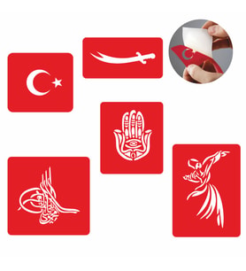 Osmanlı Dövme Şablon Seti Tattoo SPREYSİZ