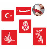 Osmanlı Dövme Şablon Seti Tattoo SPREYSİZ