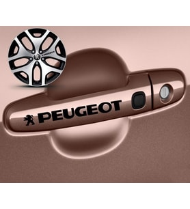 Peugeot Kapı Kolu Sport Sticker Yapıştırma 8 Adet