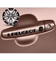 Peugeot Kapı Kolu Sport Sticker Yapıştırma 8 Adet