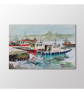 Arty Tablo SuluboyaTekneler ve İstanbul Tablo (Karışık)