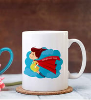 BK Gift Kişiye Özel Anneler Günü Temalı Beyaz Kupa Bardak B4
