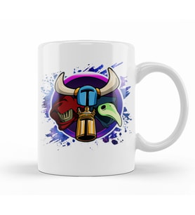 Shovel  Knight  Heads  Kupa Bardak Porselen