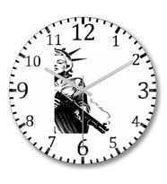 Marilyn Monroe Poder Feminino Duvar Saati Bombeli Gercek Cam