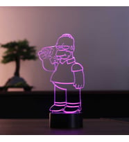 Homer Simpson Tasarımı Lamba (Çok Renkli)