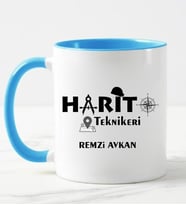 Harita Teknikeri Kupa Bardağı Mavi