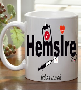 Kişiye Özel Hemşire Kupa Bardak