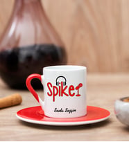 Spiker Kırmızı Türk Kahvesi Fincanı